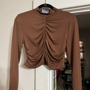 Fashion to Figure brown crop NWOT
